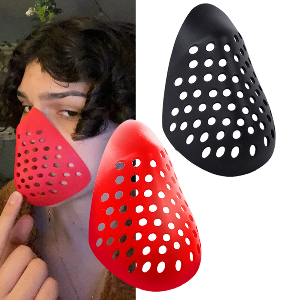 Silicone Mask Bracket - Masker silikon braket setengah wajah, Cosplay